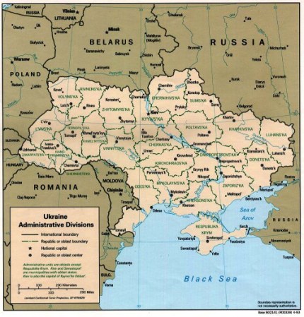 Political Map of Ukraine